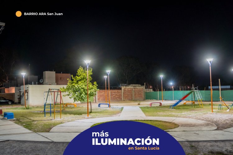 #SantaLucia:Iluminación LED para el Barrio  ARA SAN JUAN