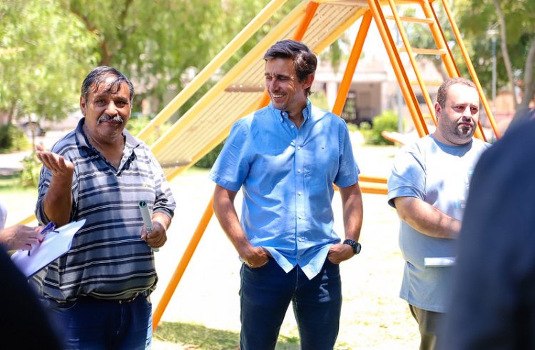 Baistrocchi recorrió un nuevo espacio verde a recuperar