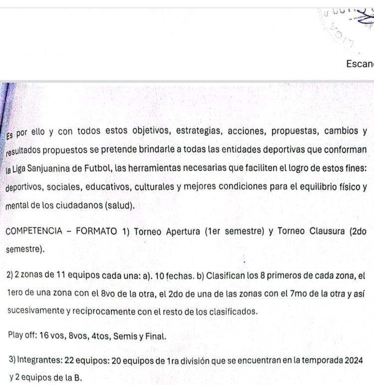 Llamado de CHIQUI TAPIA a San Juan?  Proyecto de reestruccturacion del futbol Sanjuanino. ¿ San Juan seguira los Lineamiento de AFA ?